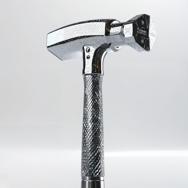 Large Metal Hammer With Black Handle