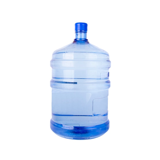 Photo large mineral water container over white background