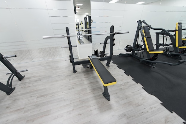 Large Modern Gym With Workout Equipment