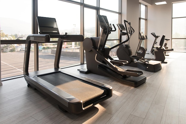 Large Modern Gym With Workout Equipment