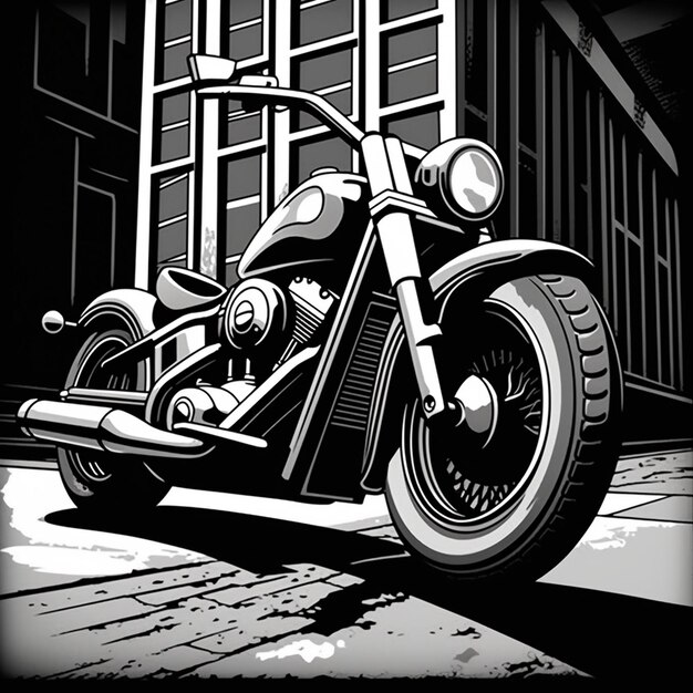 Photo large motorcycle