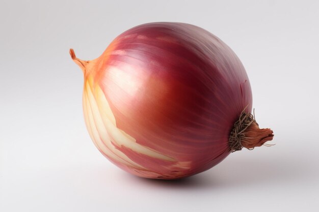 A large onion on a white background