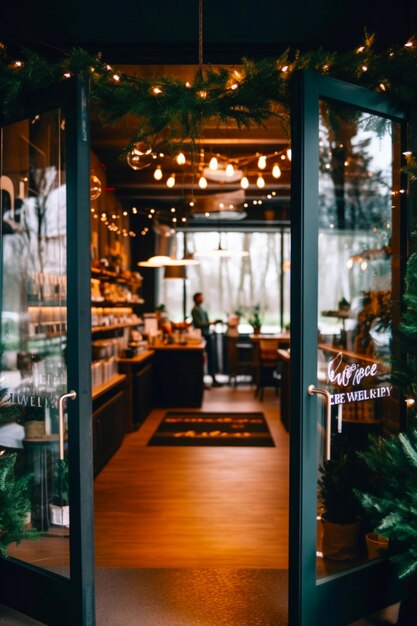 Large open doors to the Industrial interior