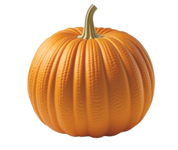 A large orange pumpkin with a round design on the top.