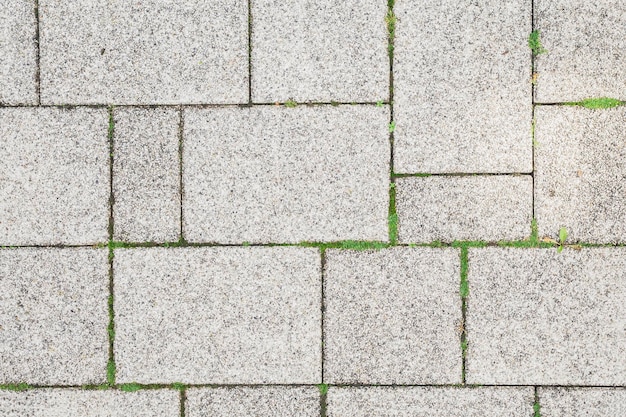 Large paving slabs made of stone chips