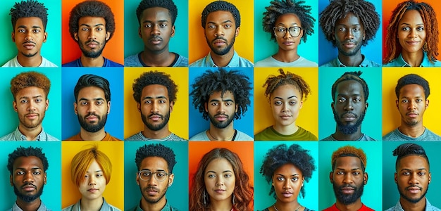 large photo of many colored people