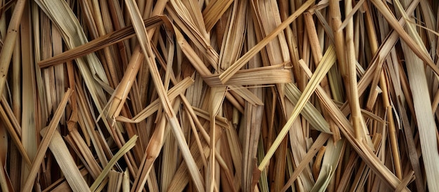 Large picture frame sample with dried cane