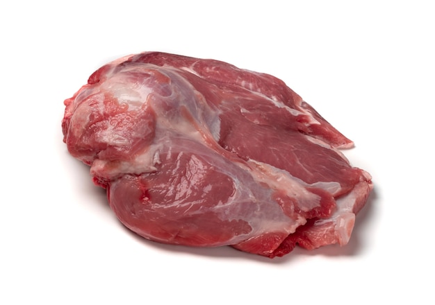 Large piece of sheep fillet isolated