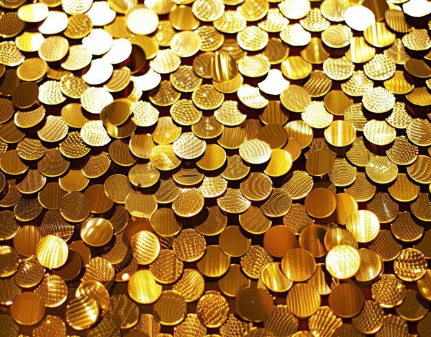 a large pile of gold shiny gold coins