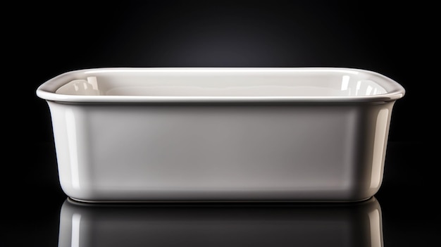 Large Plastic Tub on white background