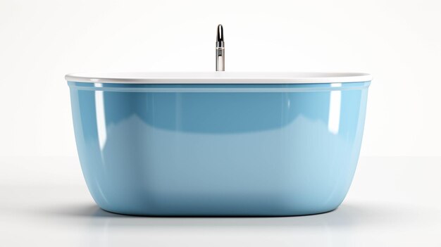 Large Plastic Tub on white background