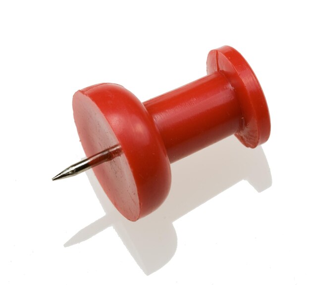 Photo large red push pin