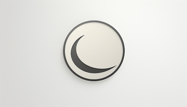 Фото Большой круглый логотип упрощенный мусульманин