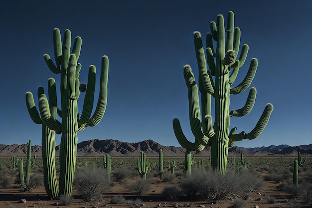 Foto grande cactus saguaro