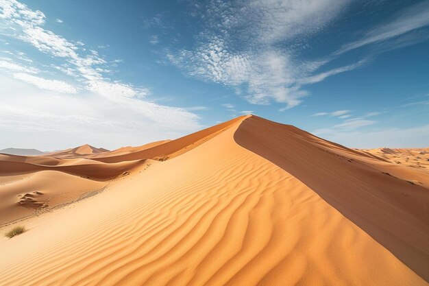 Photo a large sand dune in the middle of a desert