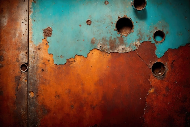 Large size high resolution rusty metal texture ai generative