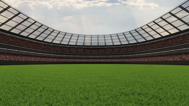 Large soccer stadium