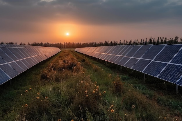 大型太陽光発電パネルのフィールド生成AI