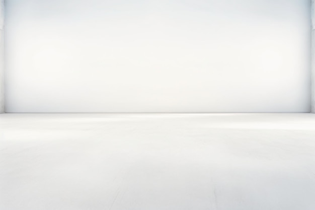 写真 灰色の壁と白い床と白い影とボケパノラマのスタイルの光