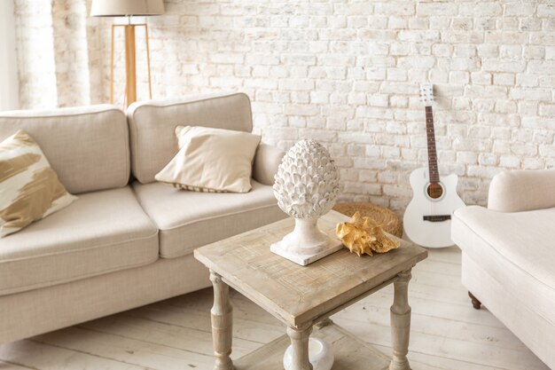 large spacious room with a trendy loft design
