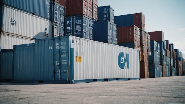 A Large Stack of Containers