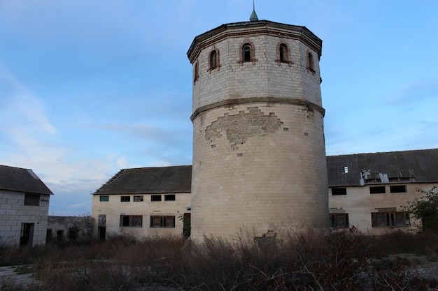 A large stone tower