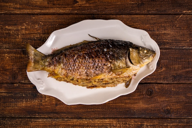 Large stuffed carp