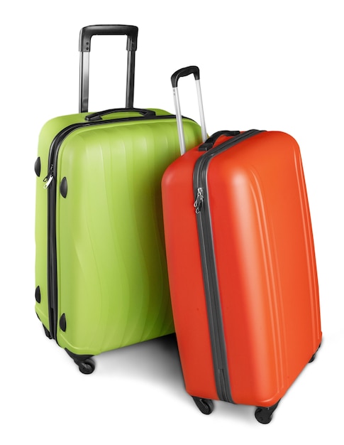 Large suitcases on background,travel concept