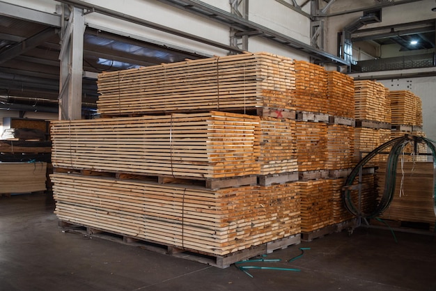 Large warehouses for storage of products Woodworking industry