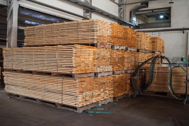 Large warehouses for storage of products Woodworking industry