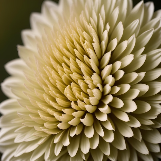 A large white chrysanthemum close up Nature illustration Generative AI