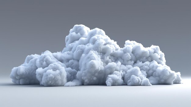 Photo a large white cloud of smoke or dust rises up from the ground