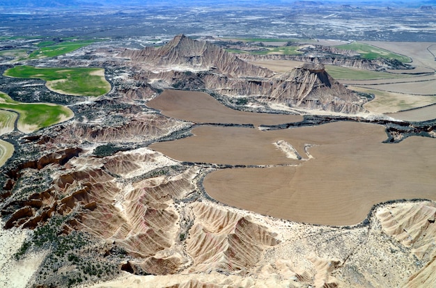 Las bardenas reales, riserva naturale e riserva della biosfera, navarra, spagna