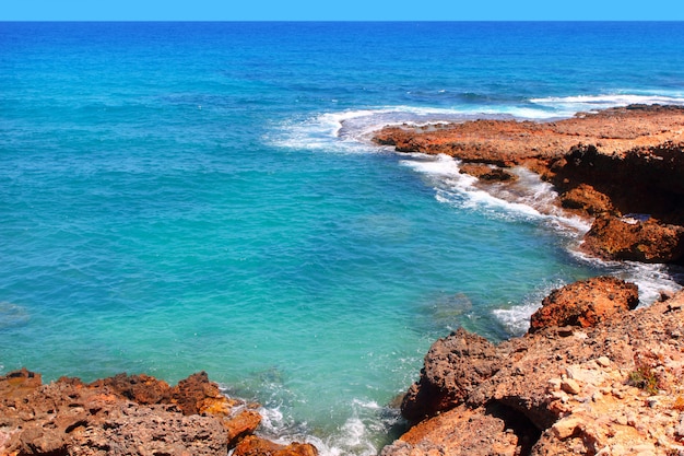 Las Rotas blue mediterranean sea shore Denia