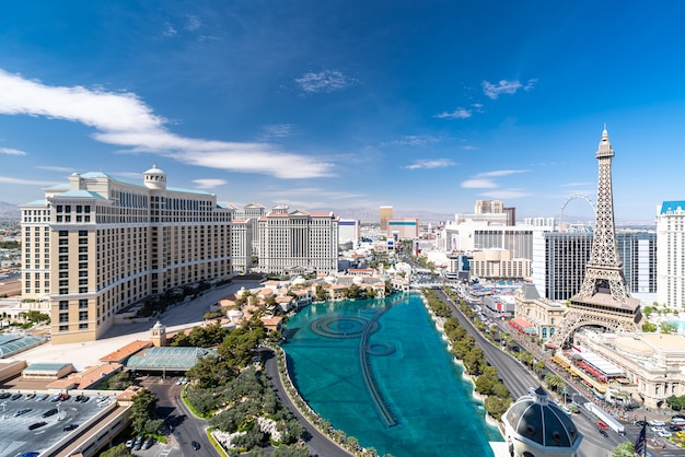 Las Vegas strip Luchtfoto