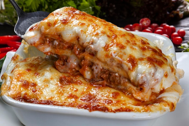 Premium Photo | Lasagna stuffed meat