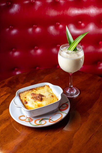 Foto lasagne en cocktail