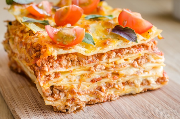 Lasagne met kerstomaatjes