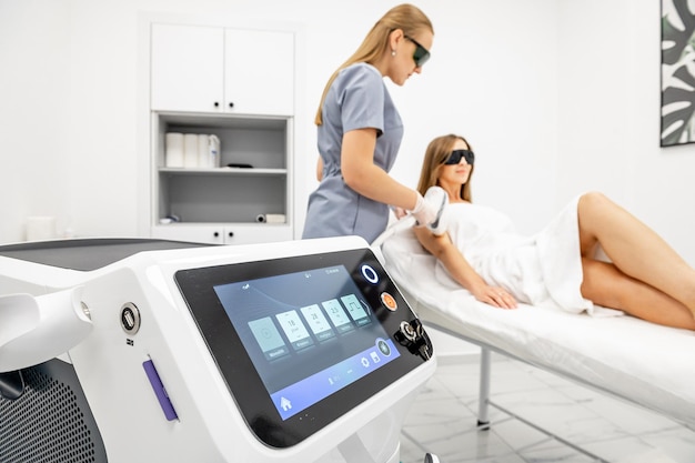 Laser epilation and cosmetology depilation