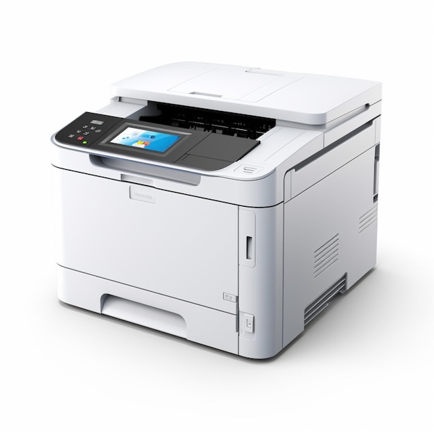 Laser printer with white background high quality