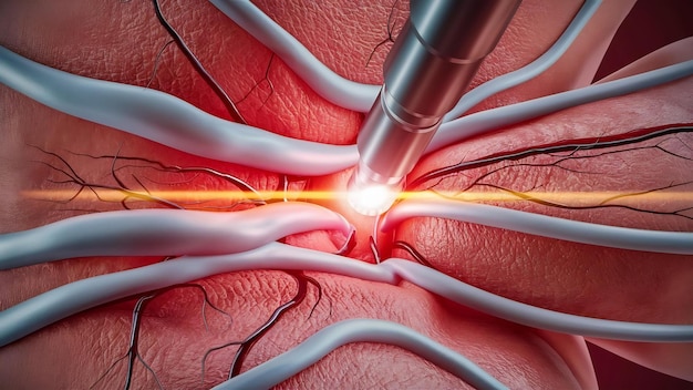 Laser skin through the skin layer