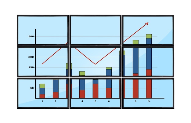 Lasma panel with chart