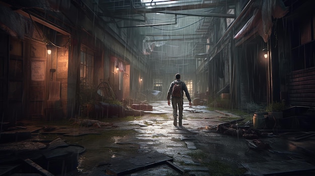 Premium AI Image  The last of us part 2 concept art