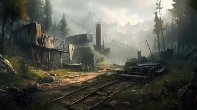 Premium AI Image  The last of us part 2 concept art