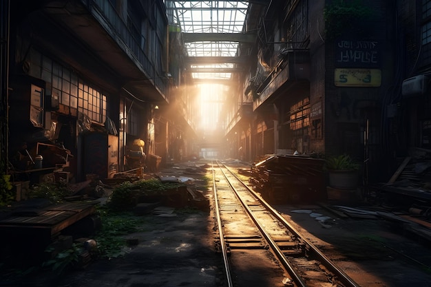 The last of us part 2 - the train tracks