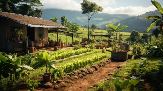 Latam 농장 finca 콜롬비아 커플 가족