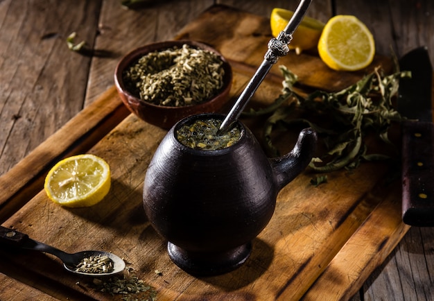 Latin American hot drink herb tea