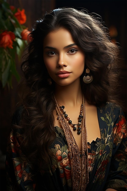 ラテン系の美しい女性