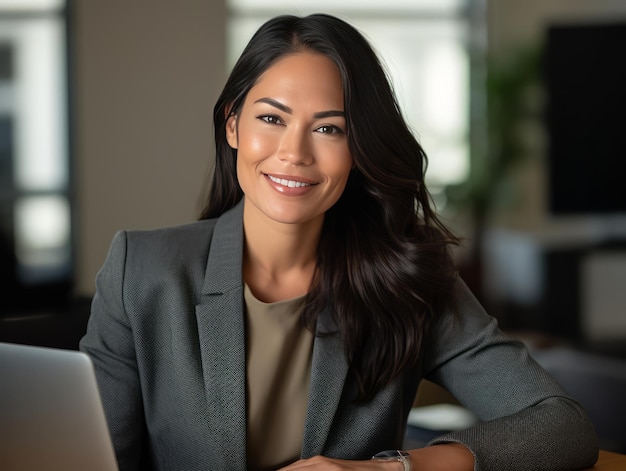 Latina businesswoman wearing with blazer