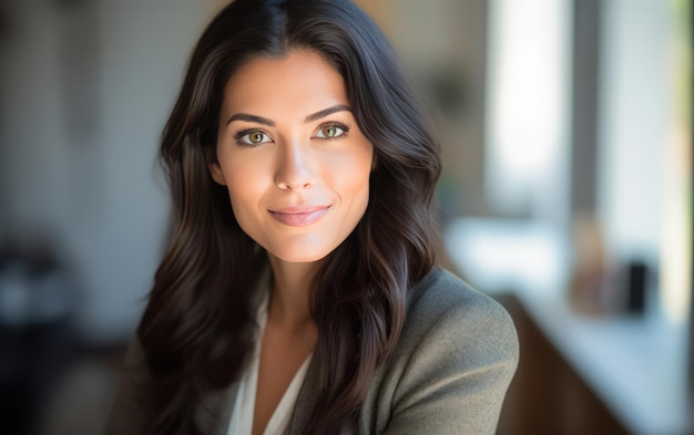 Latina businesswoman wearing with blazer